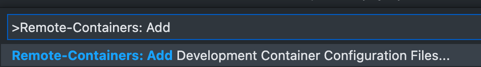Initialize the remote containers Initialize the remote containers